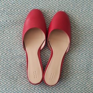 New Zara leather Mules